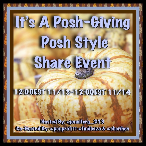 THANK YOU ALL🍁FOR A WONDERFUL🍁POSH-GIVING EVENT - Picture 2 of 6